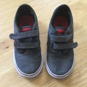VANS toddler size 10. Velcro straps.